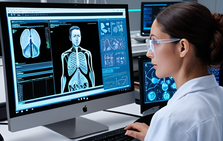 **Image:** A scientist (male or female) working at a computer, with a holographic AI interface overlaid on the screen. The AI is subtly suggesting edits to a scientific paper displayed on the monitor. The scene should convey collaboration and assistance, not replacement. Lab equipment is visible in the background.