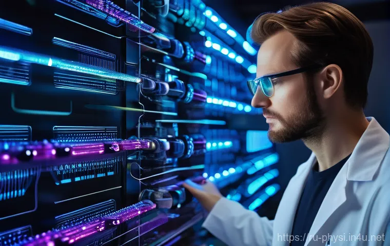 물리학과 첨단 기술의 발전 - **"Quantum Computing Marvel"**
    A futuristic, highly detailed image showcasing the abstract and c...